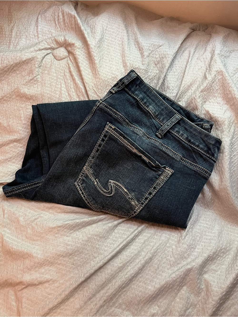 Silver Suki Jeans Size 18/L31 Straight Leg Women's Medium Wash Blue - Picture 15 of 16